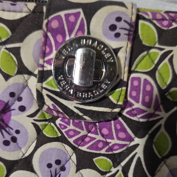 Vera Bradley Purple Floral Wallet - Picture 8 of 16